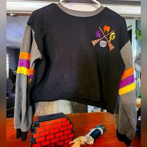 Disney Hocus Pocus Crop Top Sweatshirt Women’s Medium I Put A Spell On You‎